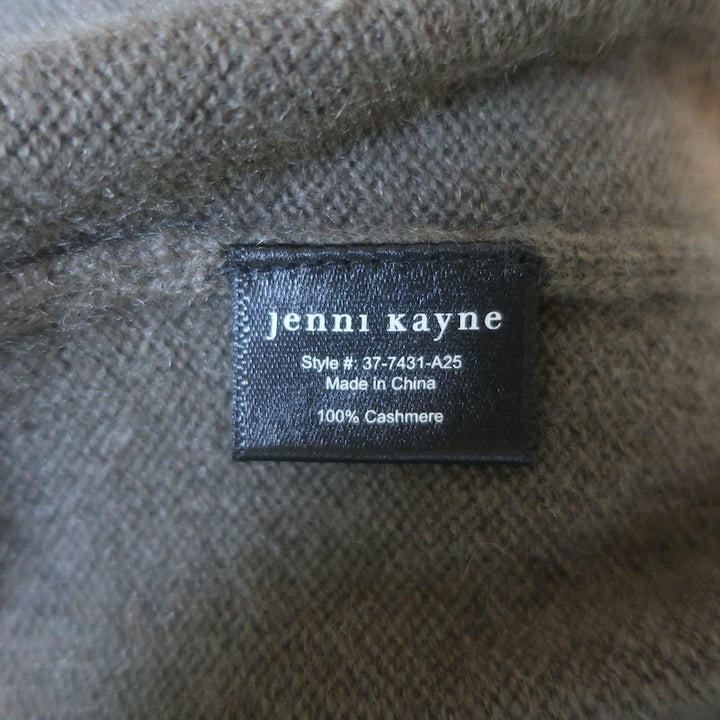 Jenni Kayne Flynn Cashmere V-Neck Sweater Olive Brown Size Small