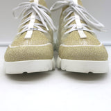 Christian Dior D-Connect Sneakers Gold Technical Knit Size 37.5