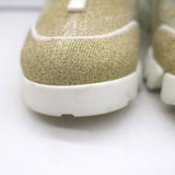 Christian Dior D-Connect Sneakers Gold Technical Knit Size 37.5