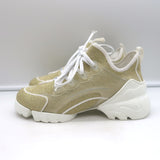 Christian Dior D-Connect Sneakers Gold Technical Knit Size 37.5