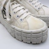 Prada Re-Nylon Double Wheel Platform Low-Top Sneakers White Size 39
