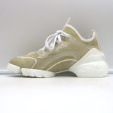 Christian Dior D-Connect Sneakers Gold Technical Knit Size 37.5