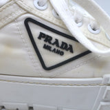 Prada Re-Nylon Double Wheel Platform Low-Top Sneakers White Size 39