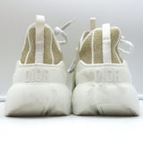Christian Dior D-Connect Sneakers Gold Technical Knit Size 37.5