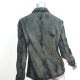 Christian Dior Tie Dye Denim Jacket Greenish Gray Cotton Size 36