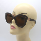 Fendi Peekaboo 52mm Oversize Sunglasses Brown/Rose Gold FF 0265/S 09QLC