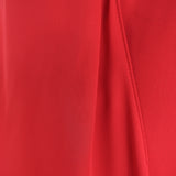 Magda Butrym Camas Wrap Blouse Red Silk Size US 6 Draped Sleeve Top