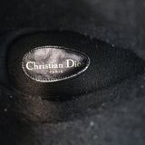 Christian Dior Granville Shearling Espadrille Boots Navy Velvet Oblique Size 39