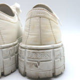 Prada Re-Nylon Double Wheel Platform Low-Top Sneakers White Size 39