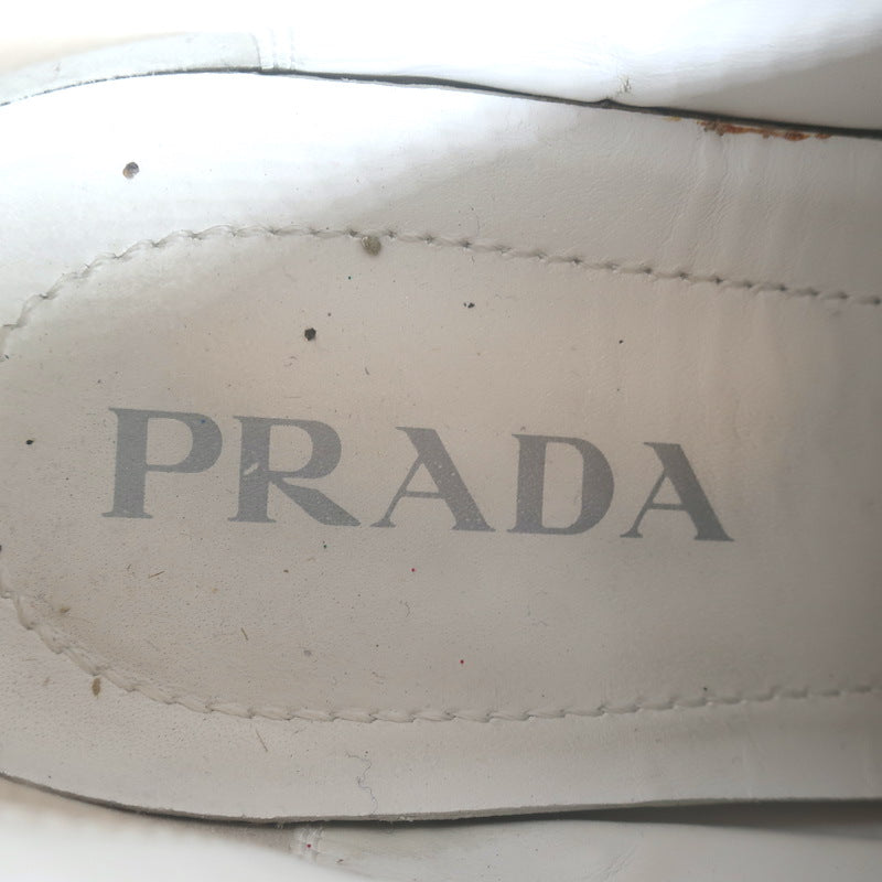 Prada Re-Nylon Double Wheel Platform Low-Top Sneakers White Size 39