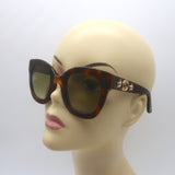 Gucci Urban Stars 49mm Oversize Tortoiseshell Sunglasses GG0208S 003