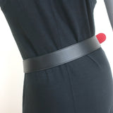 Gucci Queen Margaret Pearl Bee Belt Black Leather Size 90 US 36