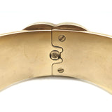 Chanel CC Turn Lock Cuff Bracelet Gold Size Medium