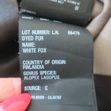 Prada Leather Sheath Dress with Removable Fur Collar Dark Brown Size 44