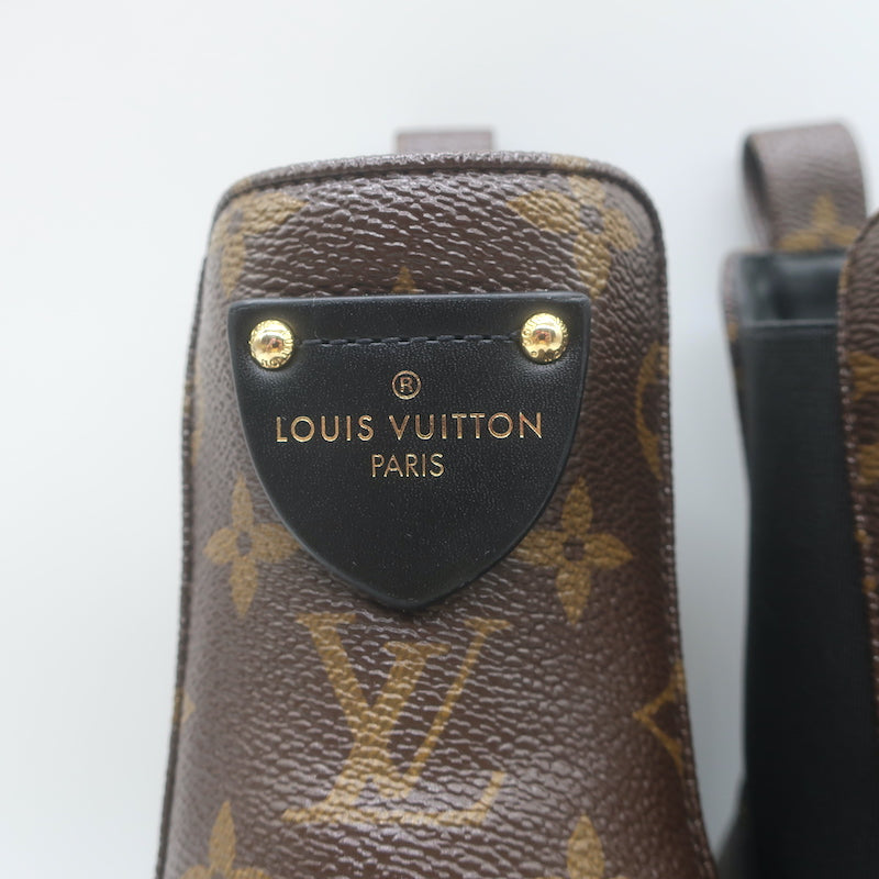 Louis Vuitton LV Beaubourg Ankle Boots Brown Monogram Canvas Size 38
