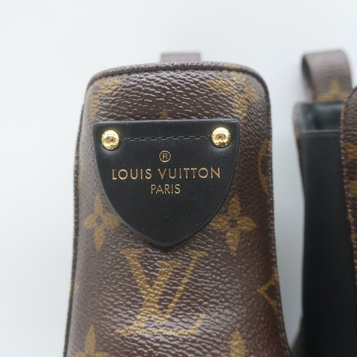 Louis Vuitton LV Beaubourg Ankle Boots Brown Monogram Canvas Size 38