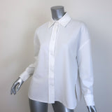 Harris Wharf London Coolmax Seersucker Shirt White Cotton-Blend Size 42
