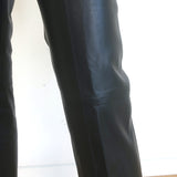 Altuzarra Todd Leather Straight Leg Pants Black Size 36 NEW
