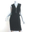 Altuzarra Lace-Up Sleeveless Peplum Dress Topi Black Crepe Size 40