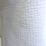 Harris Wharf London Coolmax Seersucker Shirt White Cotton-Blend Size 42