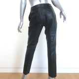 Altuzarra Todd Leather Straight Leg Pants Black Size 36 NEW