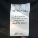 Altuzarra Todd Leather Straight Leg Pants Black Size 36 NEW