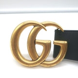 Gucci GG Marmont Belt Black Leather Size 70 US 28
