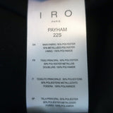 IRO One-Shoulder Ruffled Romper Payham Black/Gold Lurex Size 36 NEW