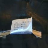 A.O.T.C Pencil Skirt Black Faux Leather & Off-White Canvas Size Small NEW