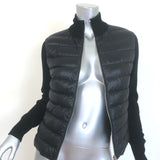 Moncler Padded Wool Zip-Up Down Puffer Cardigan Black Size Extra Small