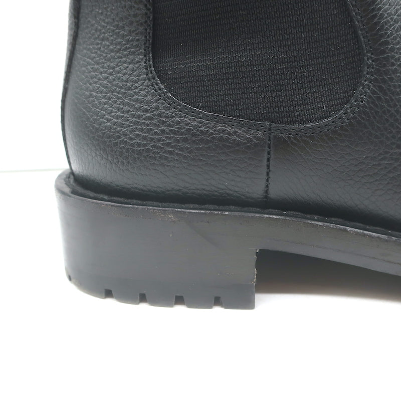 Louis Vuitton Discovery Ankle Boots Black Leather &amp; Monogram Canvas Size 37.5