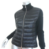 Moncler Padded Wool Zip-Up Down Puffer Cardigan Black Size Extra Small