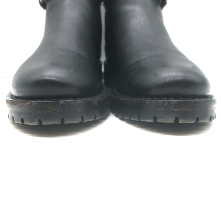 Louis Vuitton Discovery Ankle Boots Black Leather &amp; Monogram Canvas Size 37.5