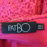 PatBO Seashell Beach Dress Fuchsia Lace Size Small
