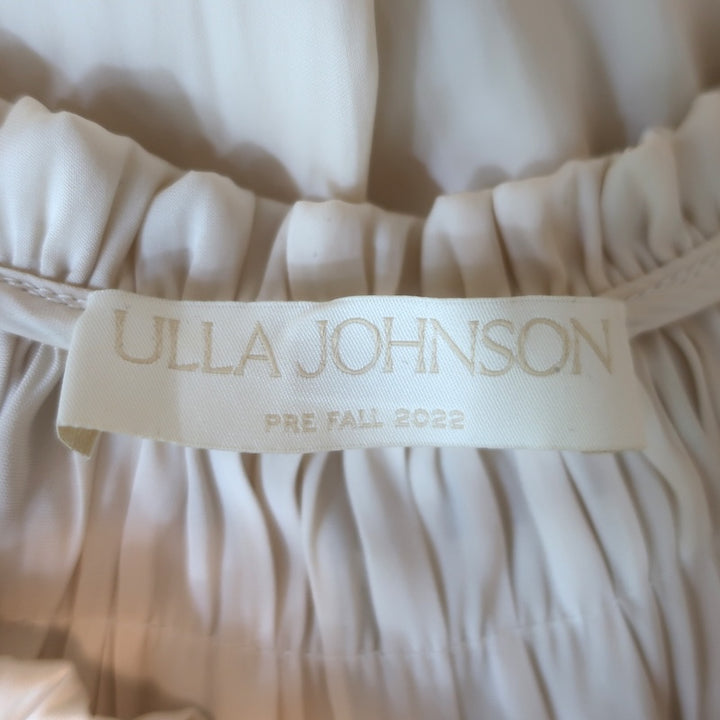 Ulla Johnson Isadora Ruffle-Trimmed Tiered midi dress Sz 4, hem detail