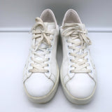 Golden Goose Purestar Sneakers White Leather with Silver Glitter Size 39