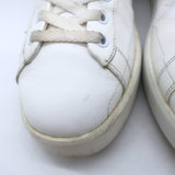 Golden Goose Purestar Sneakers White Leather with Silver Glitter Size 39