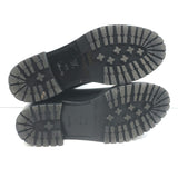 Louis Vuitton Discovery Ankle Boots Black Leather & Monogram Canvas Size 37.5