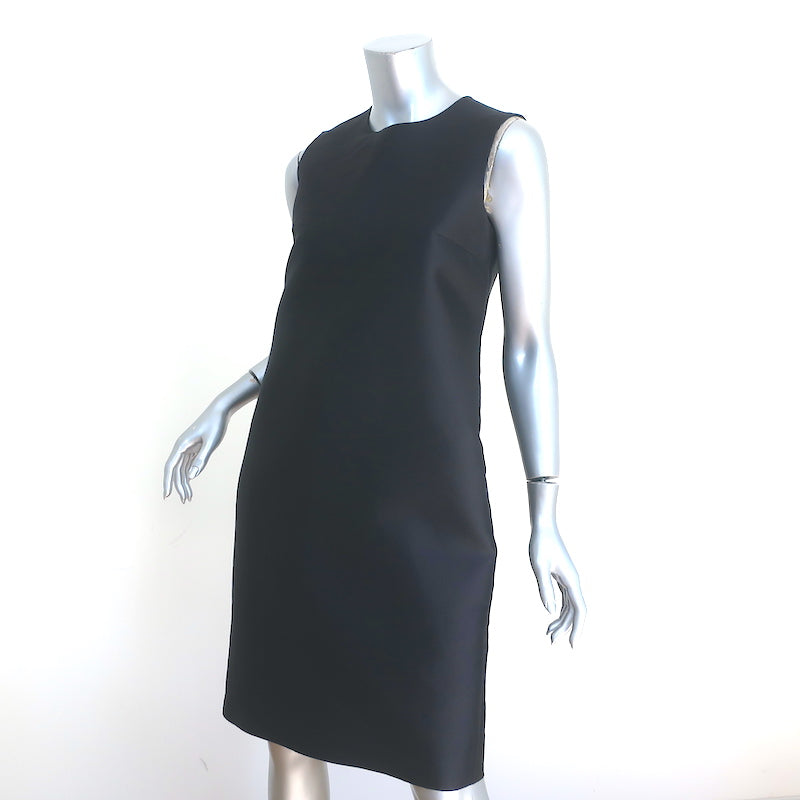 Prada Sleeveless Shift Dress Black Wool-Silk Size 42 Celebrity Owned Prada Sleeveless Shift Dress Black Wool-Silk Size 42 Celebrity Owned