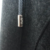 D&G Dolce & Gabbana Shearling & Fur Collar Wool Parka Jacket Charcoal Size 48