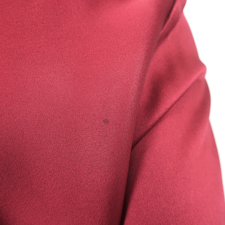 Monse One-Shoulder Pajama Dress Burgundy Satin Size 4