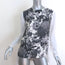 Stella McCartney Floral-Front Blouse White/Gray Silk Size 38 Long Sleeve Top