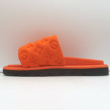 Louis Vuitton Pool Pillow Mules Orange Monogram Nylon Size 40 Flat Slide Sandals