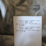 Stella McCartney Floral-Front Blouse White/Gray Silk Size 38 Long Sleeve Top