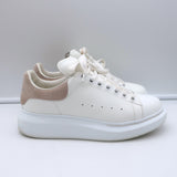 Alexander McQueen Oversized Sneakers White Leather & Patchouli Suede Size 38.5 E