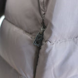 Bogner Fur-Collar Down Puffer Coat Mauve Gray Size US 8