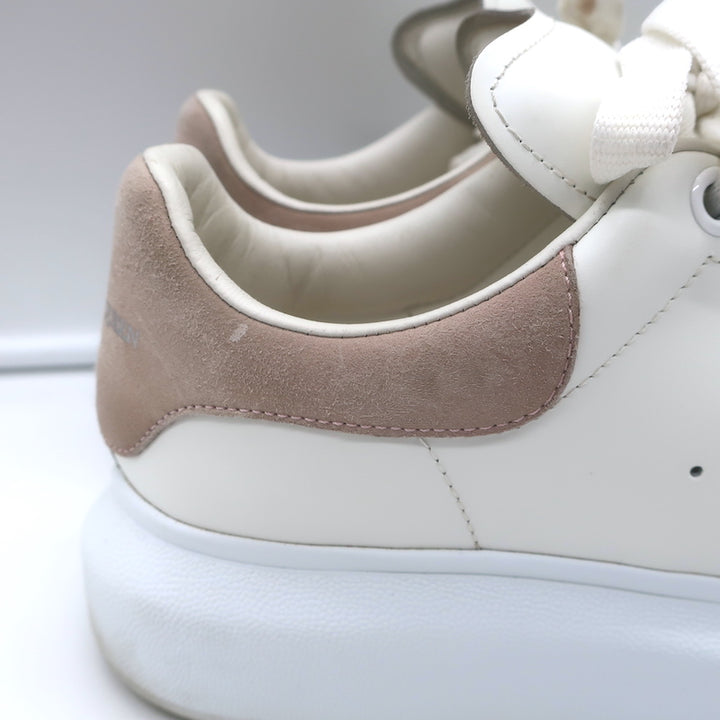 Alexander McQueen Oversized Sneakers White Leather &amp; Patchouli Suede Size 38.5 E