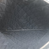 Chanel 2015 O Case Clutch Black Perforated Lambskin Leather