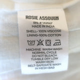 Rosie Assoulin Artichoke Belted Striped Twill Midi Dress Blue/Yellow Size 4 NEW