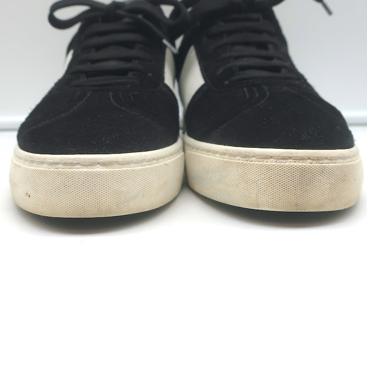 Valentino Fly Crew Low Top Sneakers Black Suede Size 39